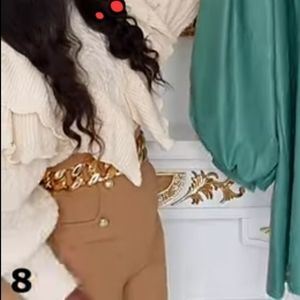 Chunky chain waist belt